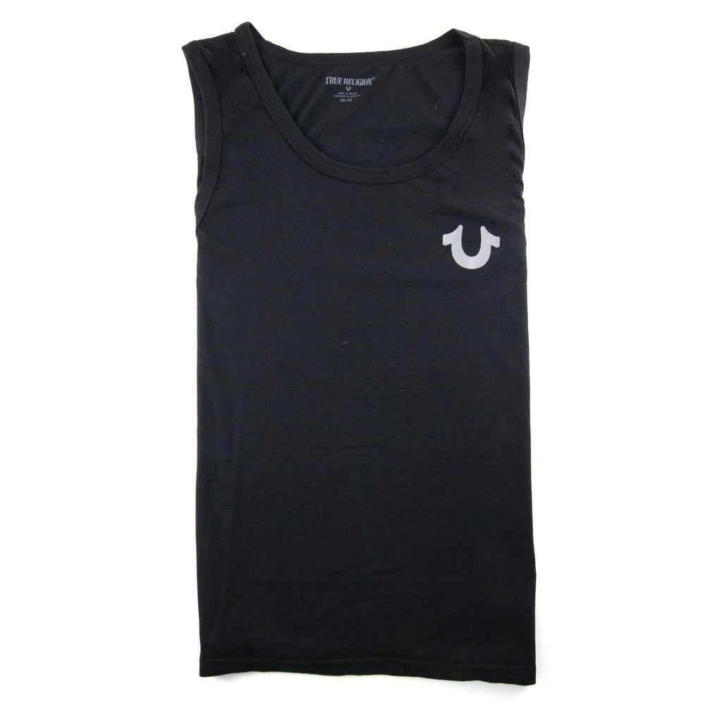 True Religion Crafted With Pride Back Logo Tank Top Black