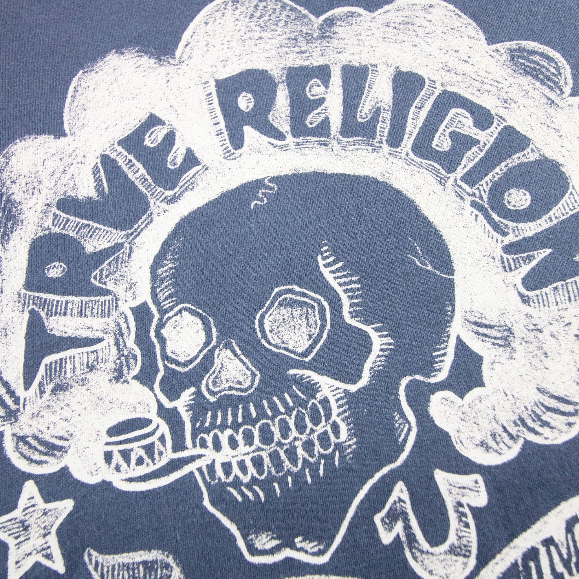 True Religion Womb To Tomb Crew Neck Tee Midnight Blue
