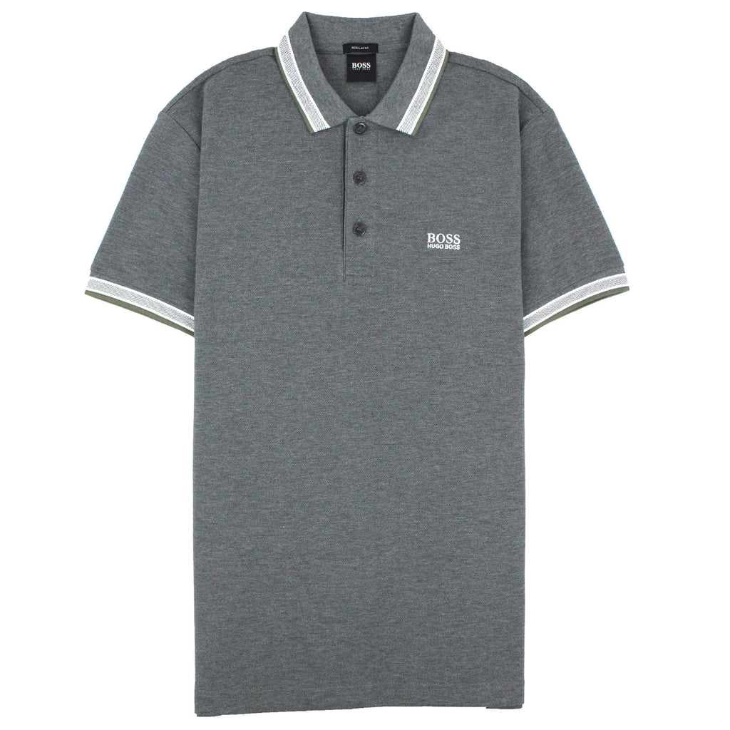 Hugo Boss Paddy Short Sleeve Polo Shirt Grey 032