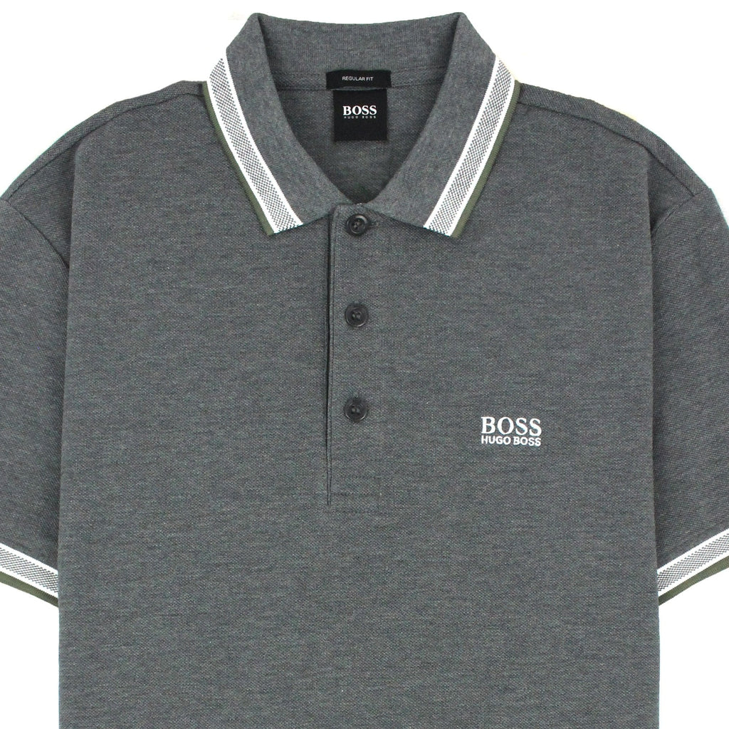 Hugo Boss Paddy Short Sleeve Polo Shirt Grey 032