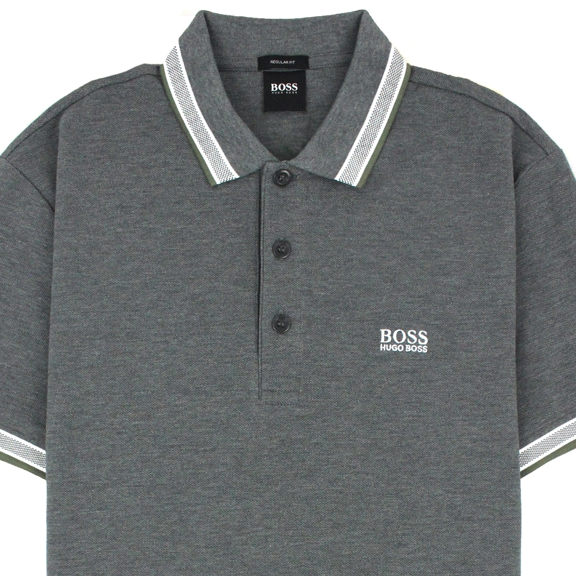 Hugo Boss Paddy Short Sleeve Polo Shirt Grey 032