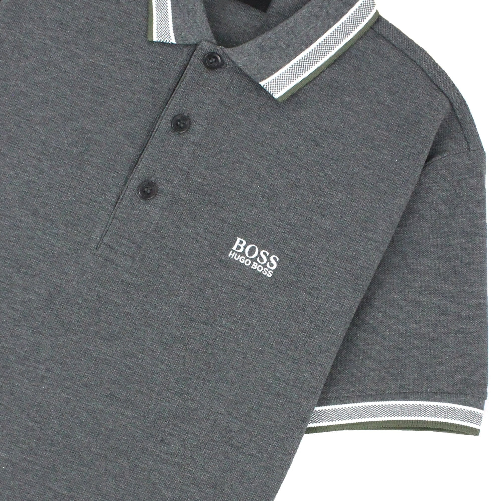 Hugo Boss Paddy Short Sleeve Polo Shirt Grey 032