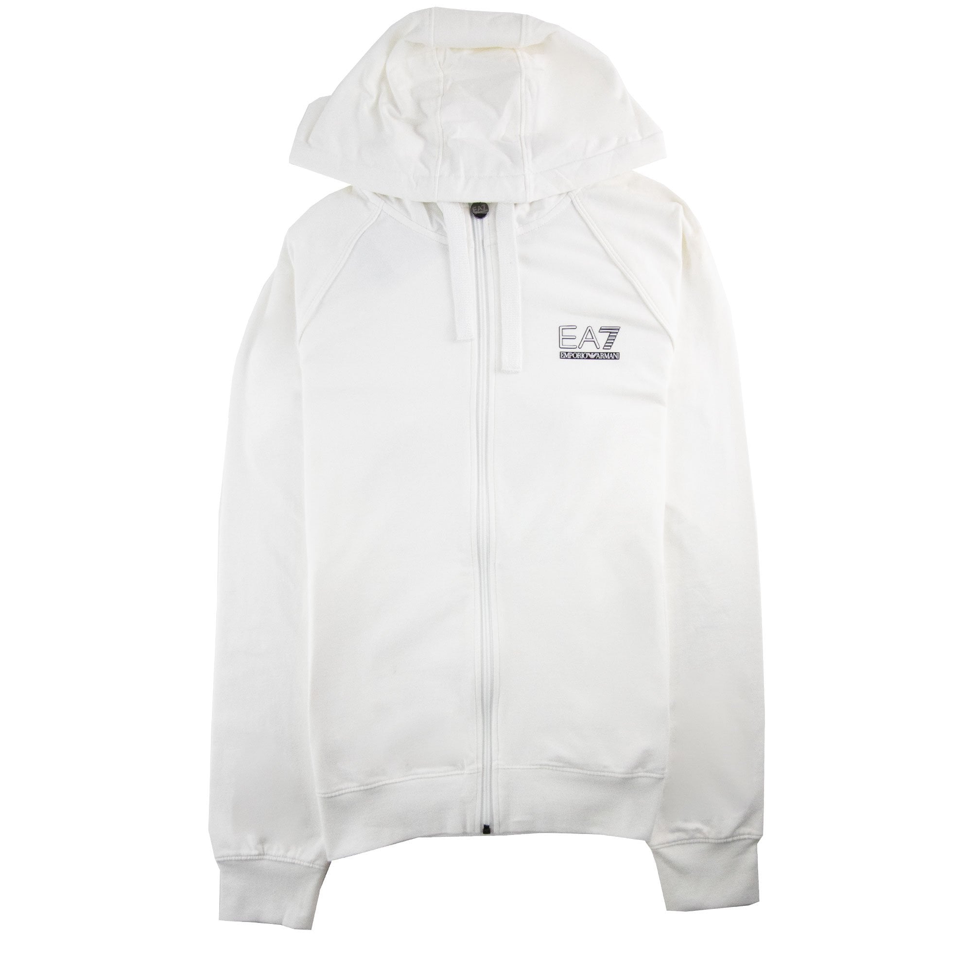 EA7 Train Evolution Zip Up Hoody White