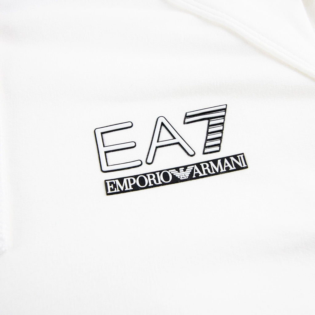 EA7 Train Evolution Zip Up Hoody White