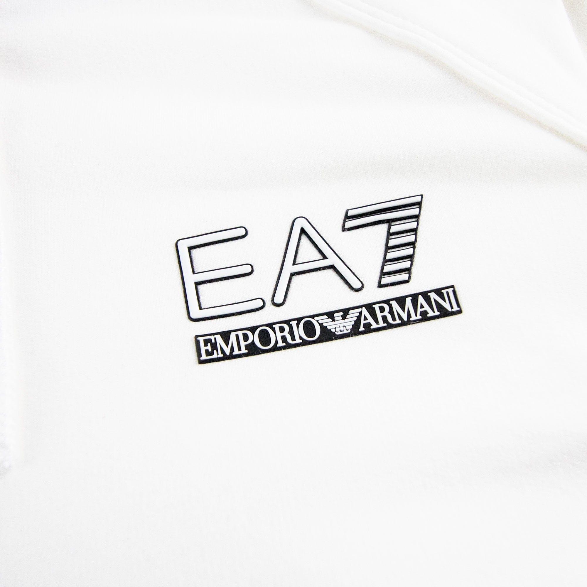 EA7 Train Evolution Zip Up Hoody White