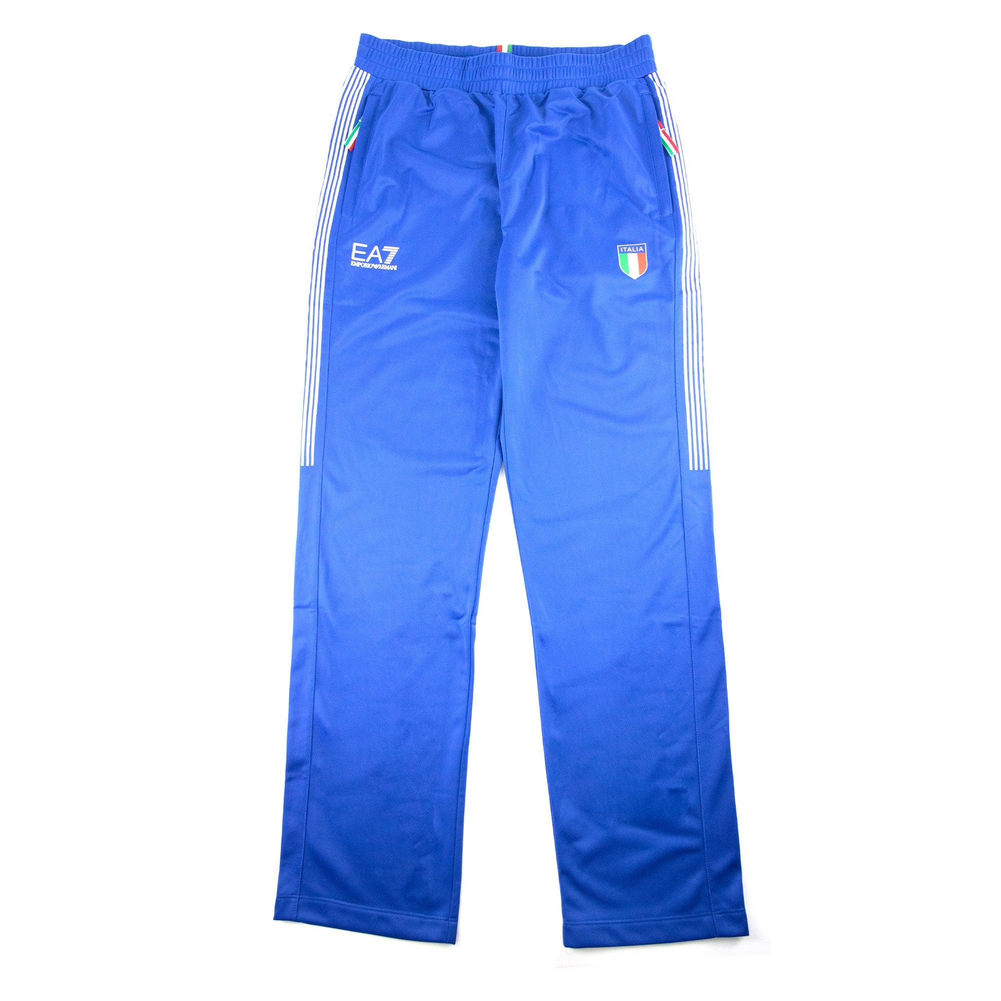 Ea7 Italia Soccer Stripe Bottom Royal Blue