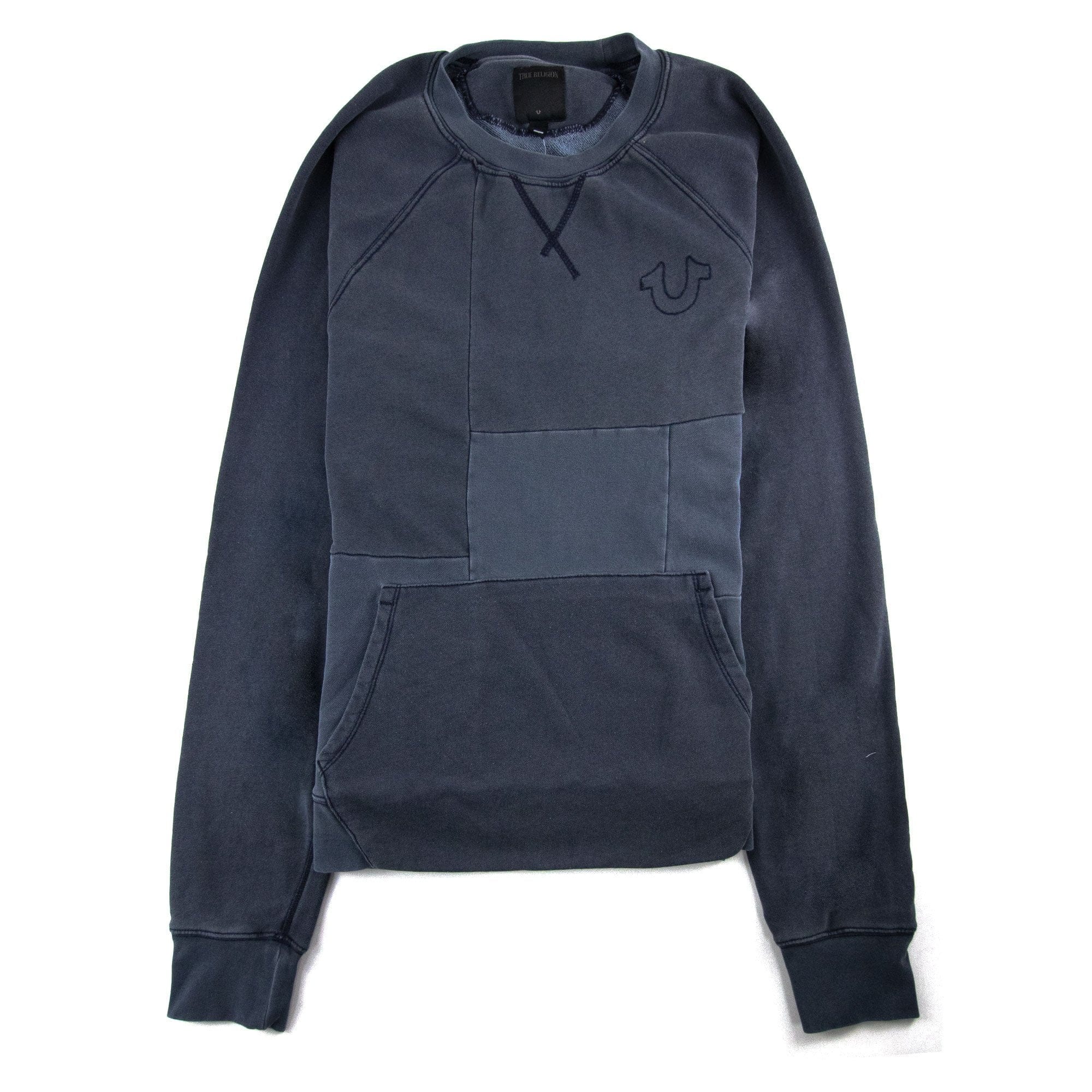 True Religion Patchwork Sweatshirt Grey