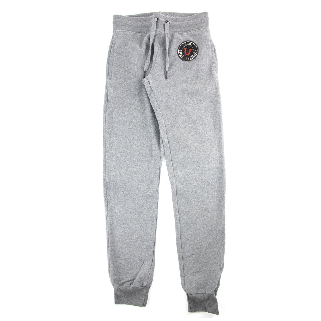 True Religion Patch Fleece Pants Dark Grey