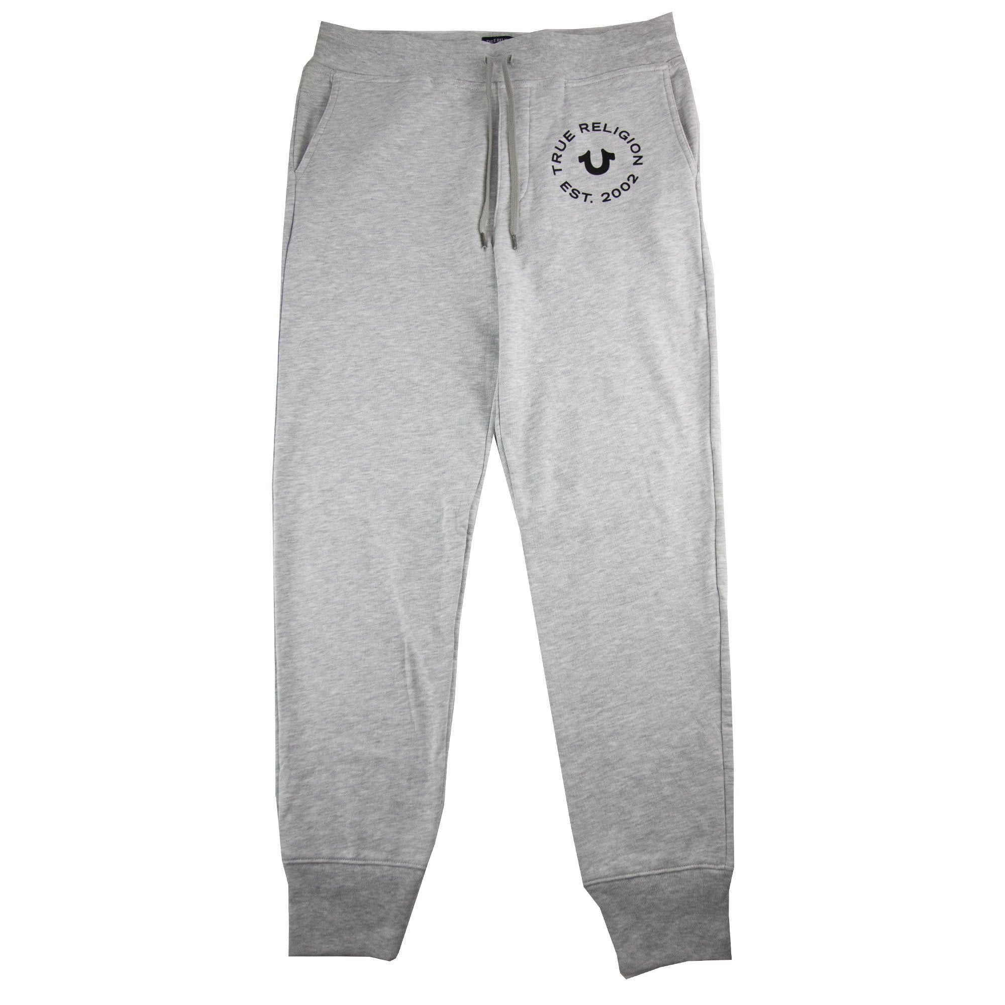 True Religion Front Logo Jogging Pants Light Grey