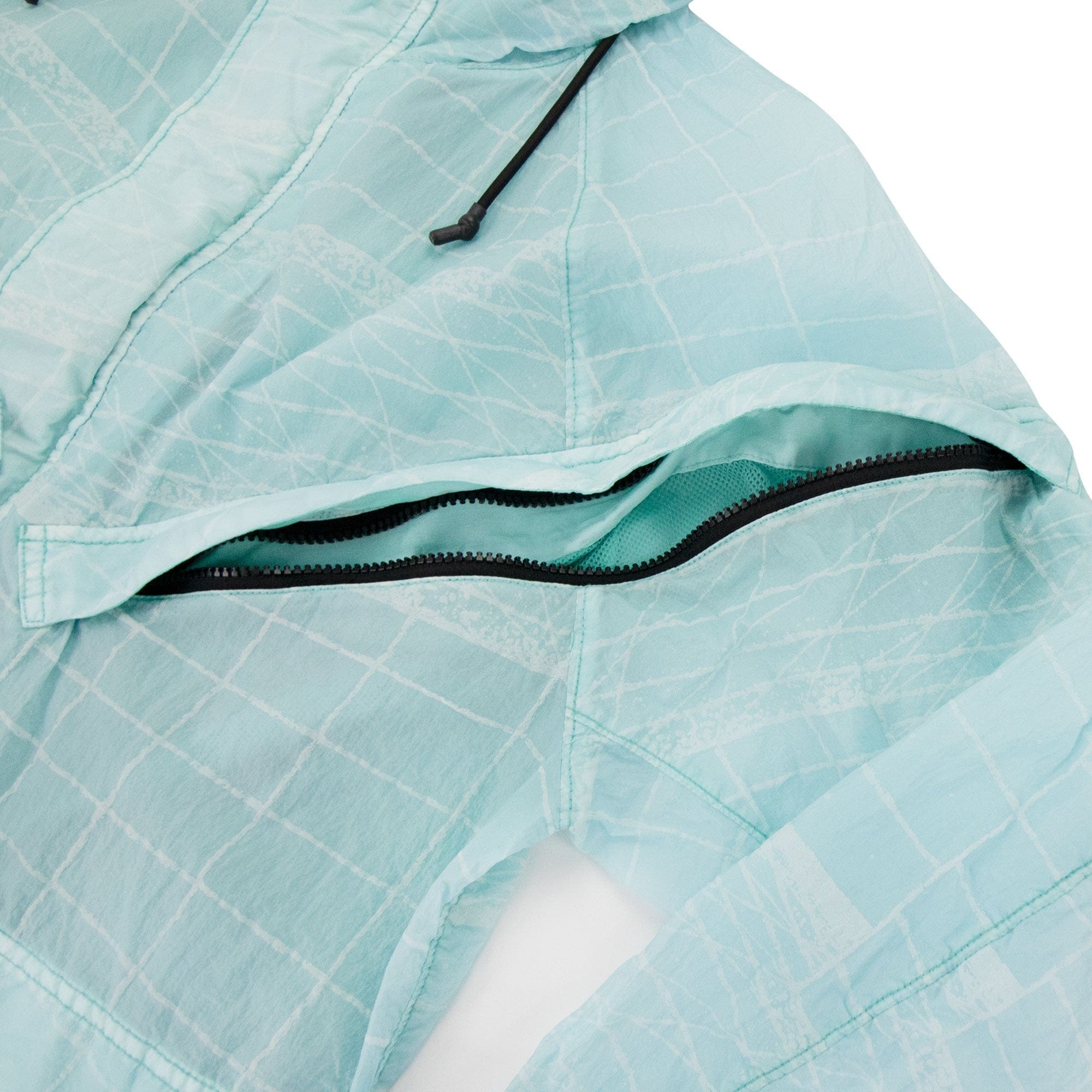 Stone Island 42999 Reflective Grid On Lamy-tc Parka Aqua V0044