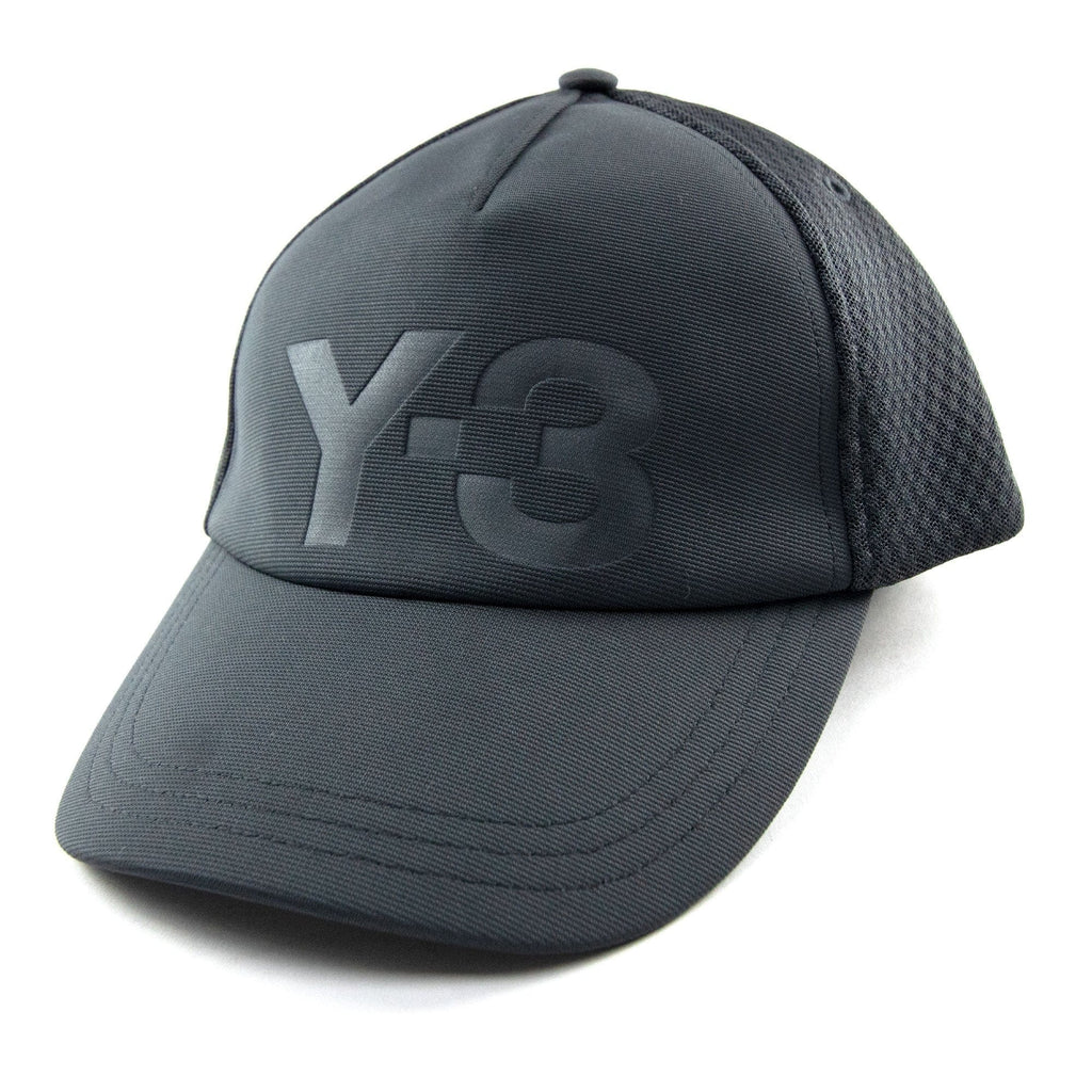 Y-3 Logo Trucker Cap Black