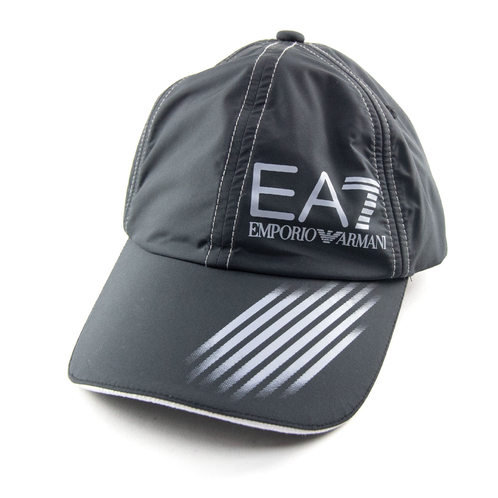 Ea7 7 Lines Logo Baseball Cap Black