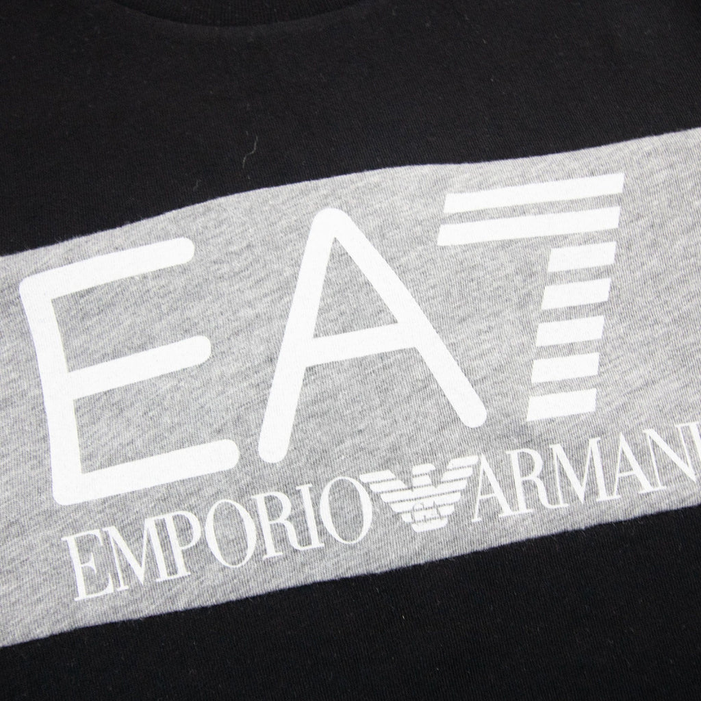 Ea7 Junior Logo L/s T Shirt Black