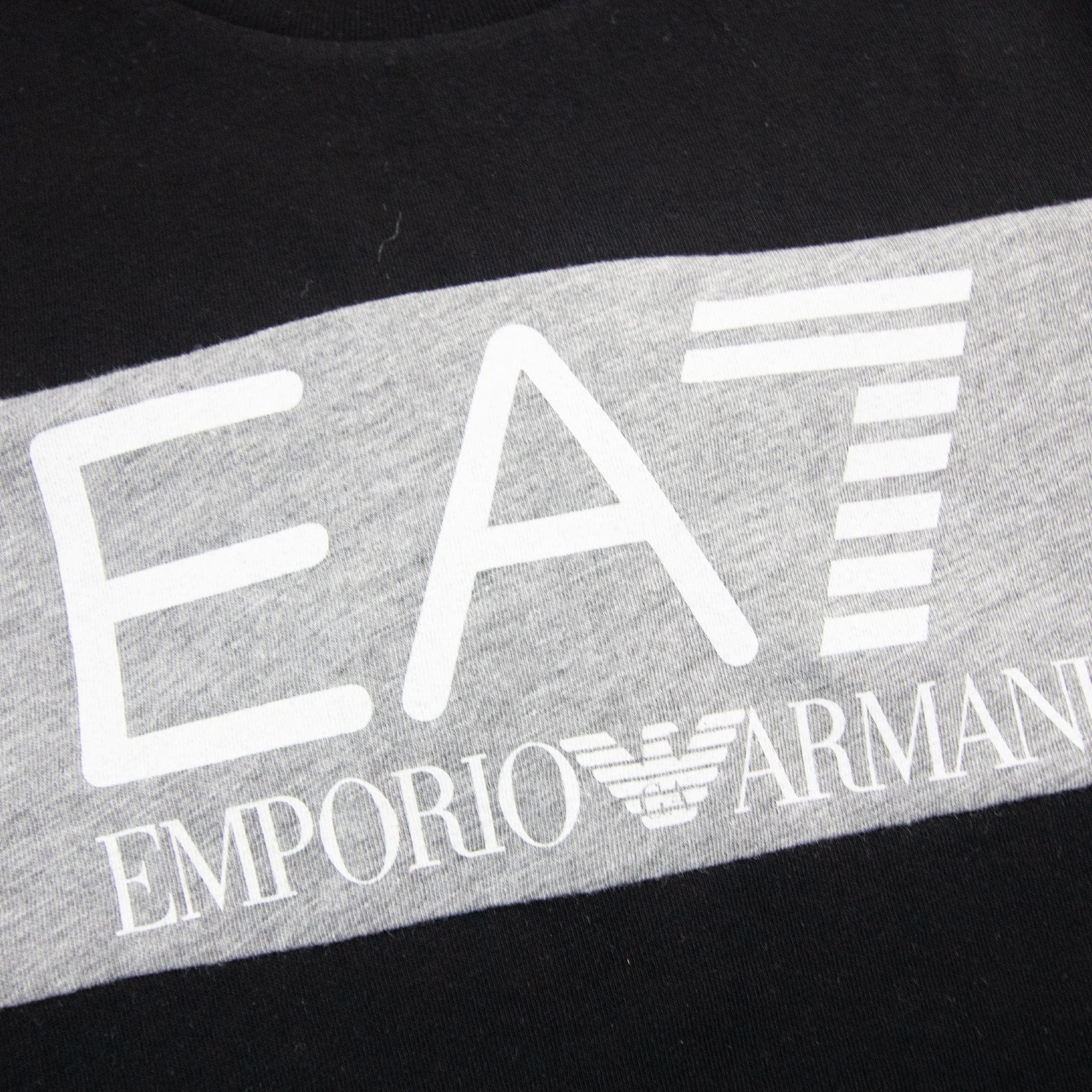 Ea7 Junior Logo L/s T Shirt Black