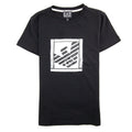 Ea7 Monogram Logo T Shirt Black