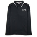 Ea7 Junior Rubber Logo L/s Polo Black