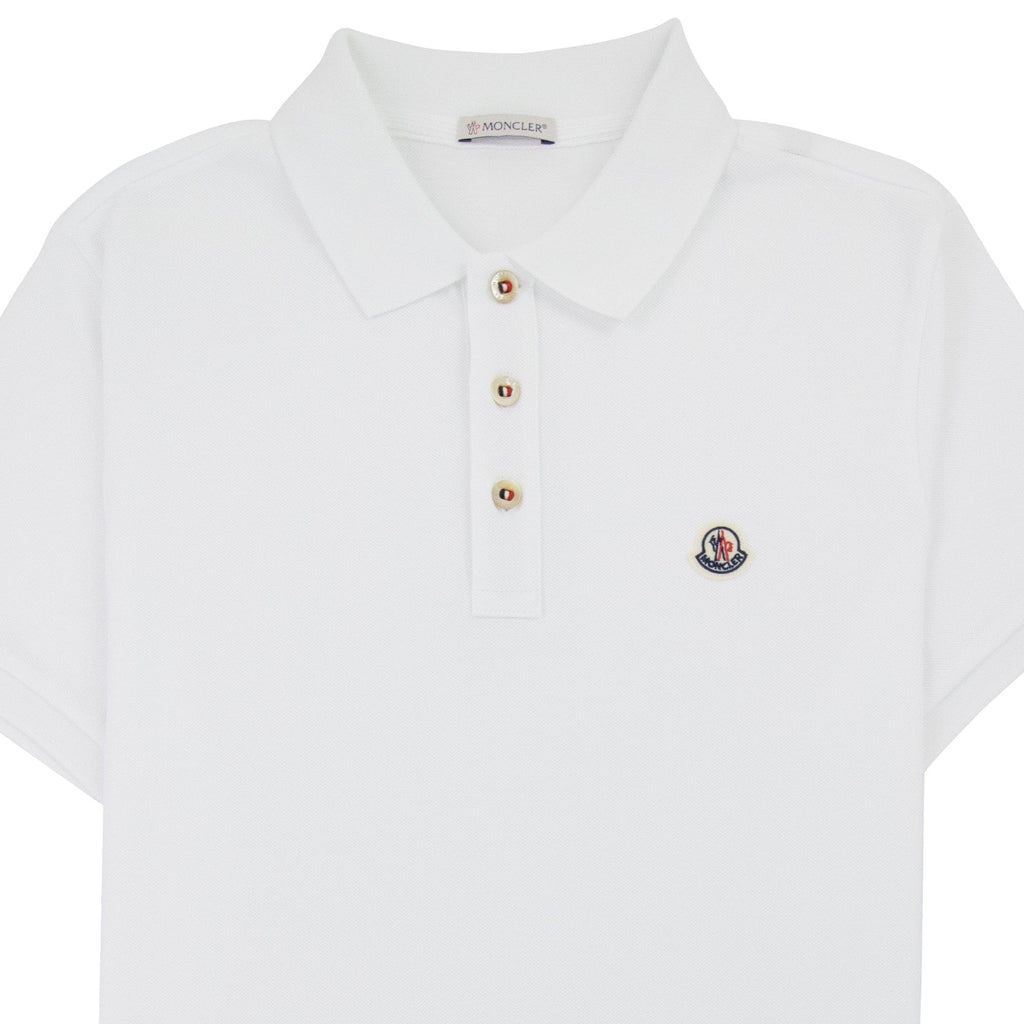 Moncler Manica Cort S/s Polo White 001