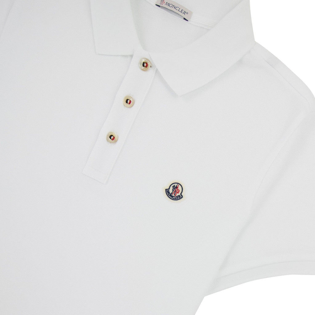 Moncler Manica Cort S/s Polo White 001