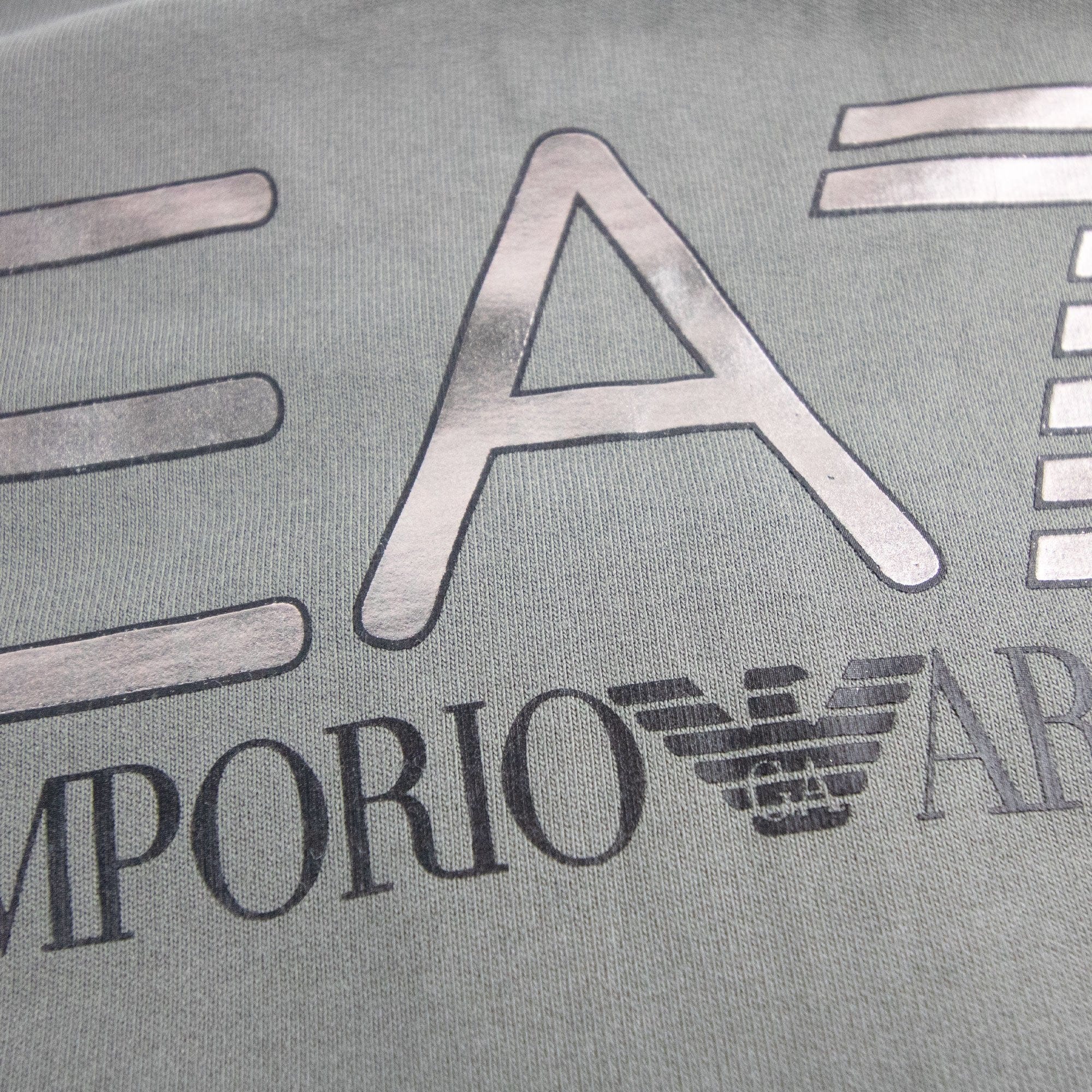 Ea7 Junior Reflective Back Logo Tracksuit Gun Metal