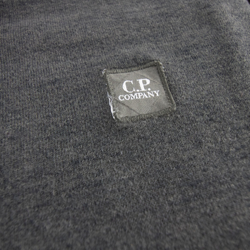 CP Company Chest Badge Felpa Hoody Dark Grey