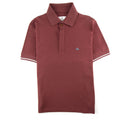 Vivienne Westwood Piquet Overlock Polo Burgundy