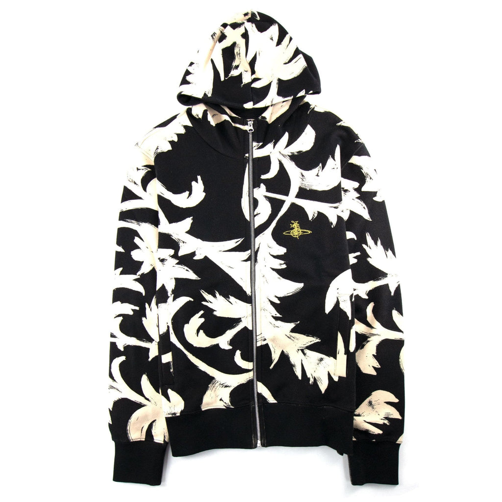 Vivienne Westwood Zip Up Hoodied Sweatshirt Black