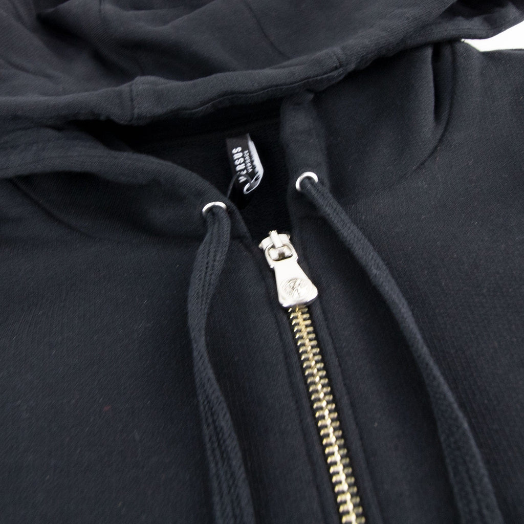 Versace Versus Versus Hem Logo Hooded Jacket Black