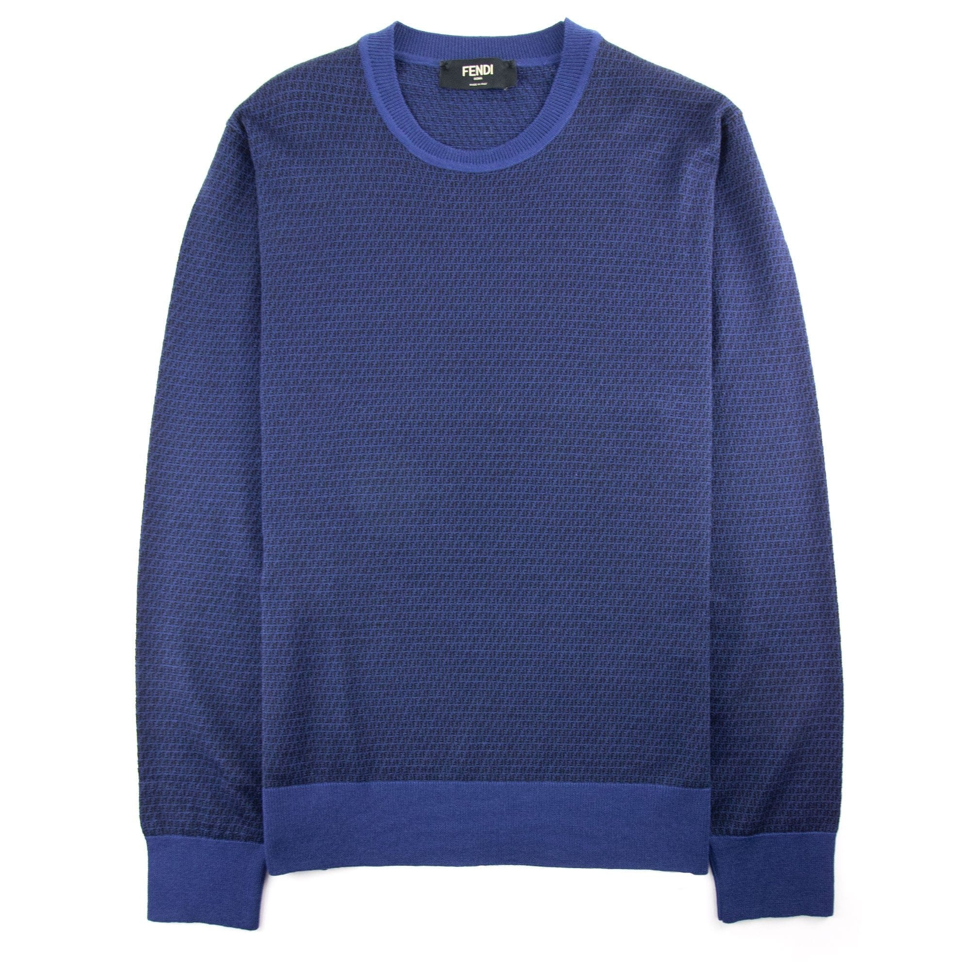 Fendi Micro FF Knitted Sweater Royal Blue