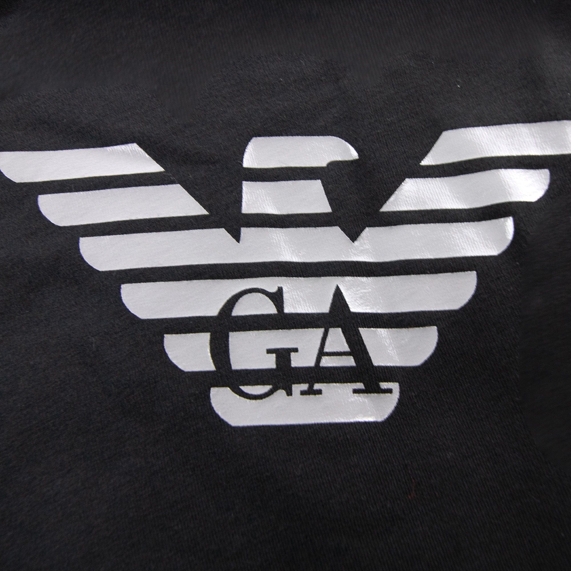 Ea7 Loungewear Zip Up Hooded Sweater Black
