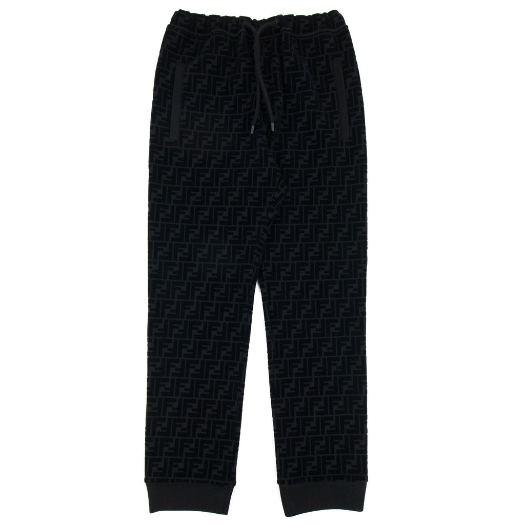 Fendi Ff Pattern Jogging Pants Nero