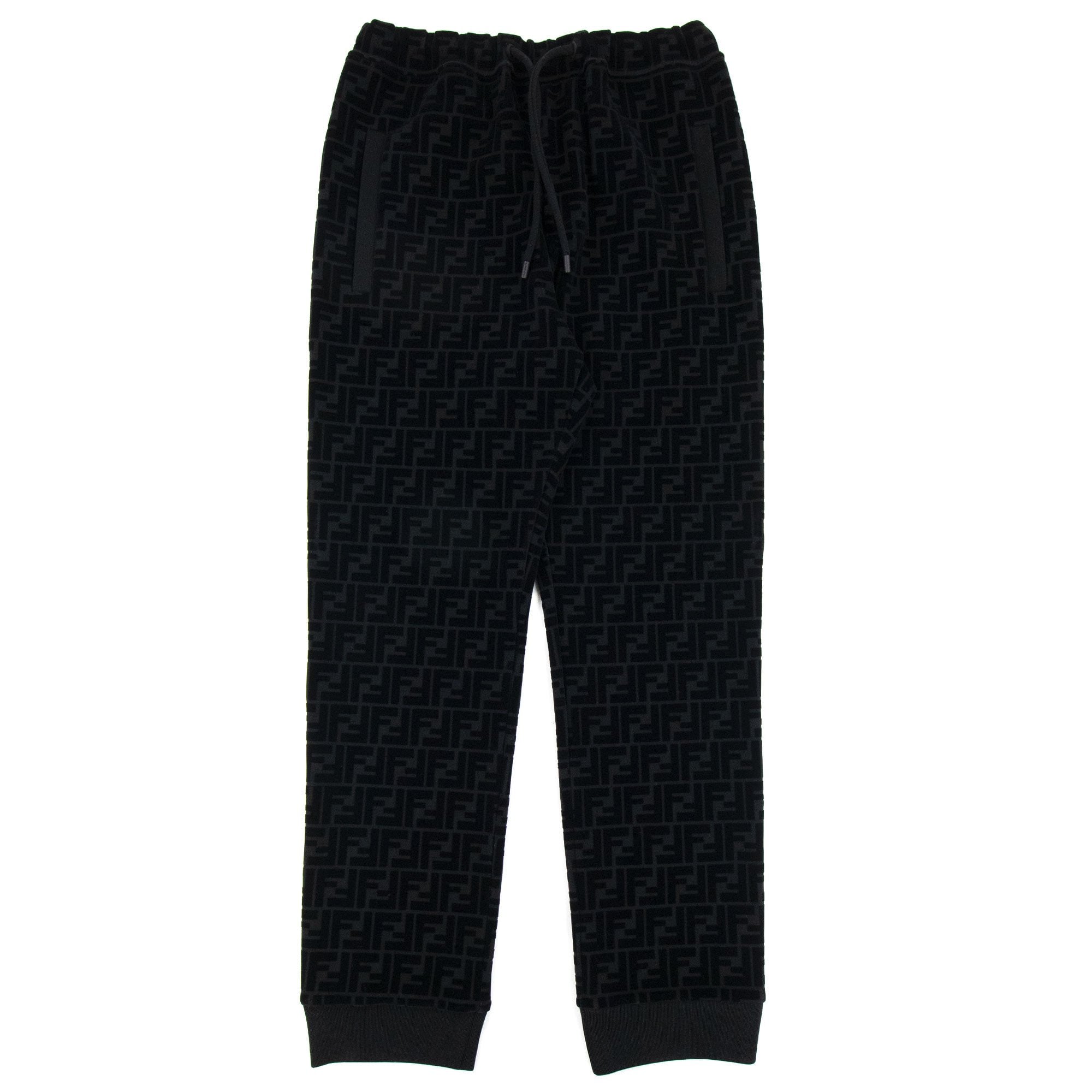 Fendi Ff Pattern Jogging Pants Nero