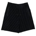 Fendi Ff Logo Print Bermuda Shorts Nero