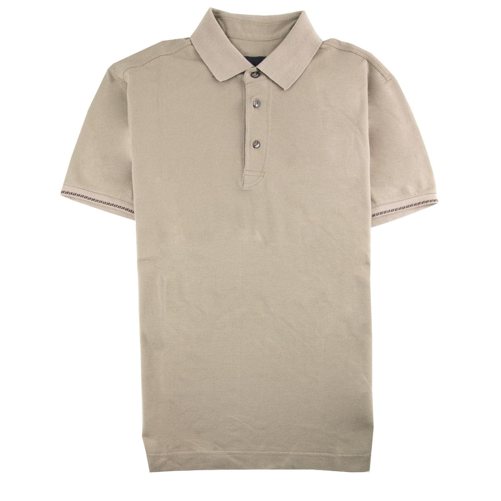 Fendi Pique Polo Arm Logo Beige