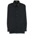 Fendi Ff Collar Logo L/s Shirt Black
