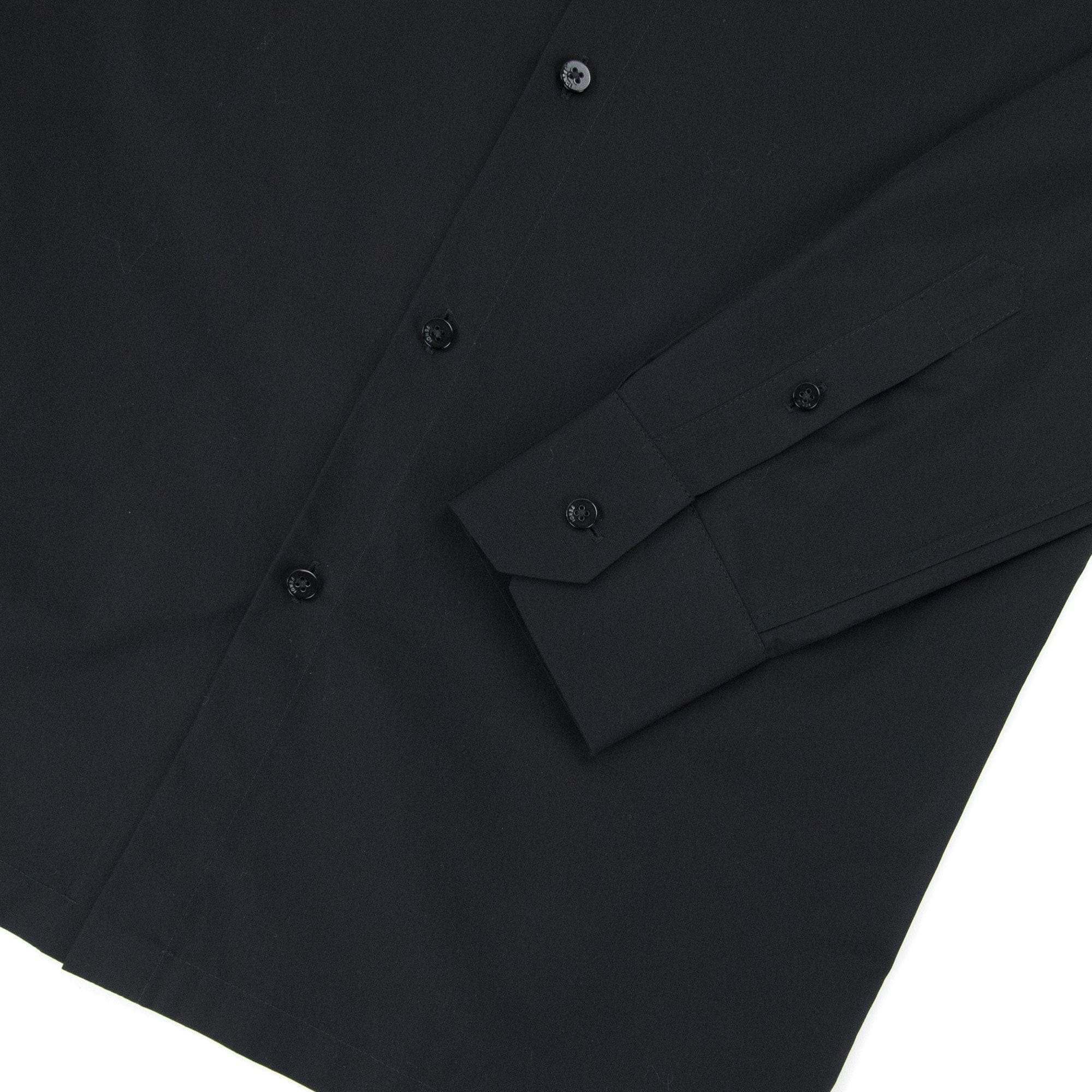 Fendi Ff Collar Logo L/s Shirt Black