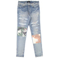 Amiri Military Art Patch Jeans Clay Indigo
