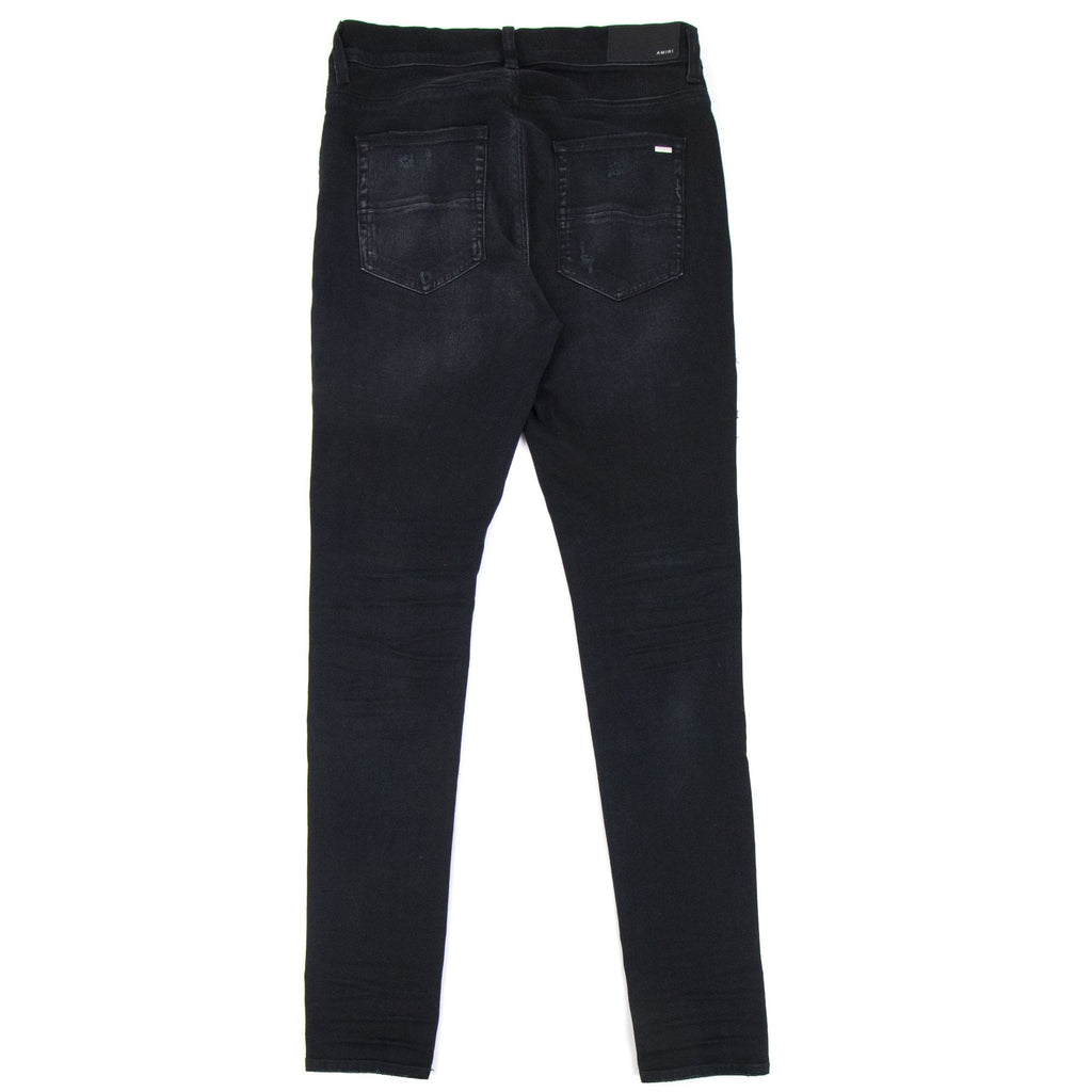 Amiri Bandana Thrash Jeans Black