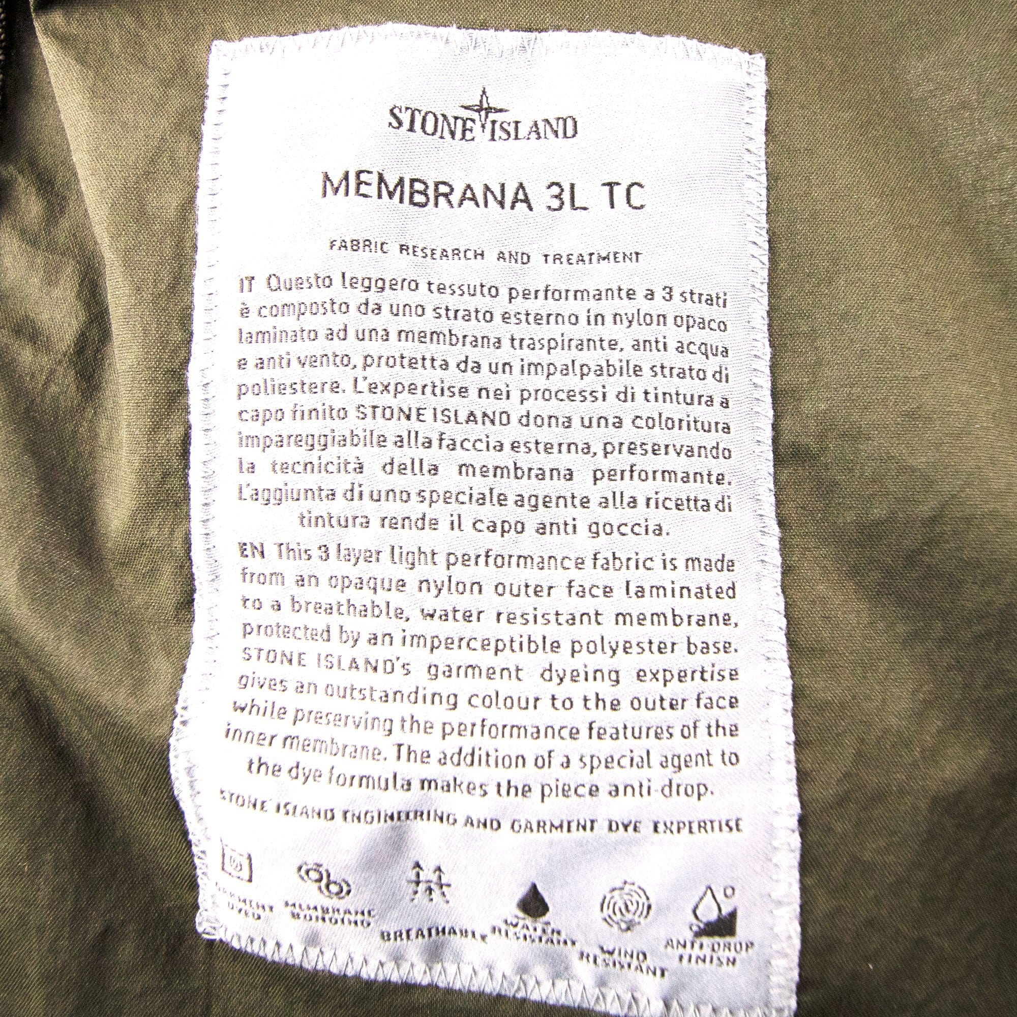 Stone Island Membrana 3l Tc Black V0029