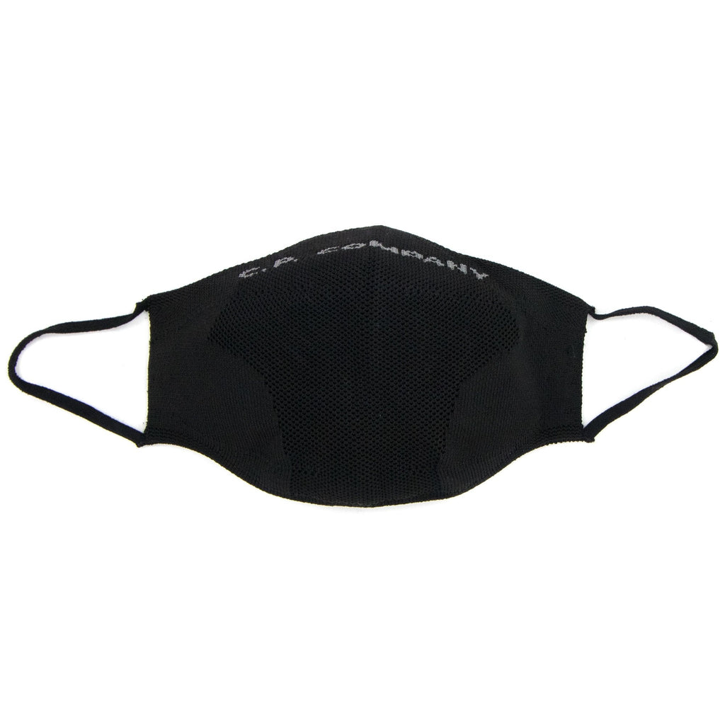 Cp Company Knit Yarn Logo Print Face Mask Black V01