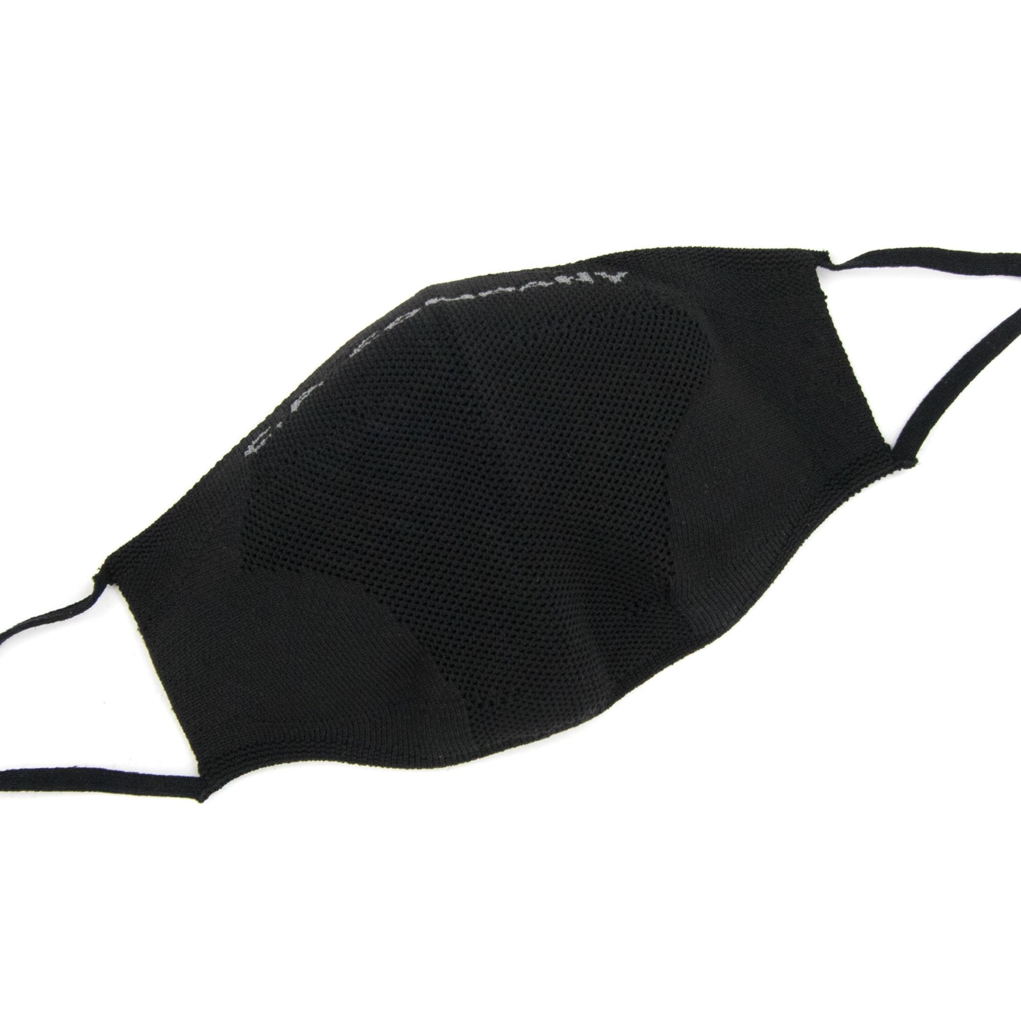 Cp Company Knit Yarn Logo Print Face Mask Black V01