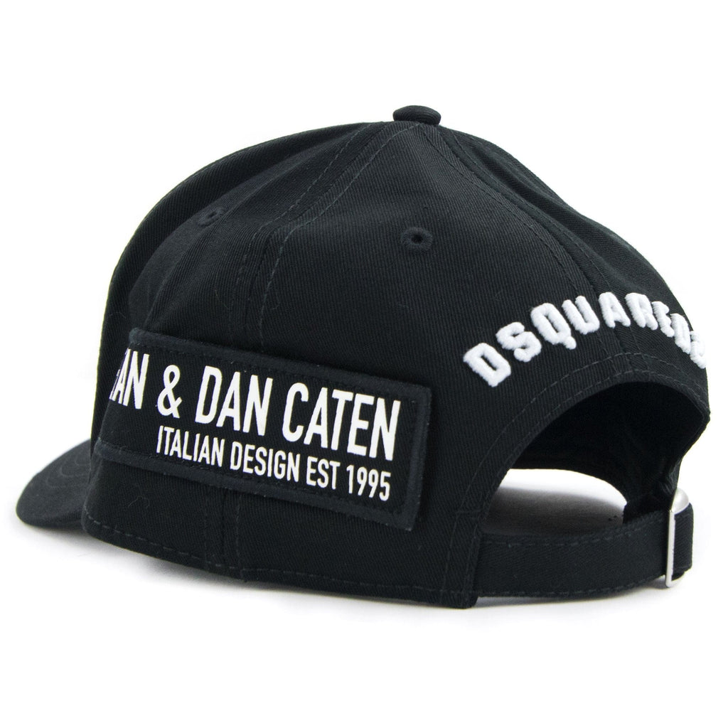 Dsquared2 Embroidered Baseball Cap Black/white