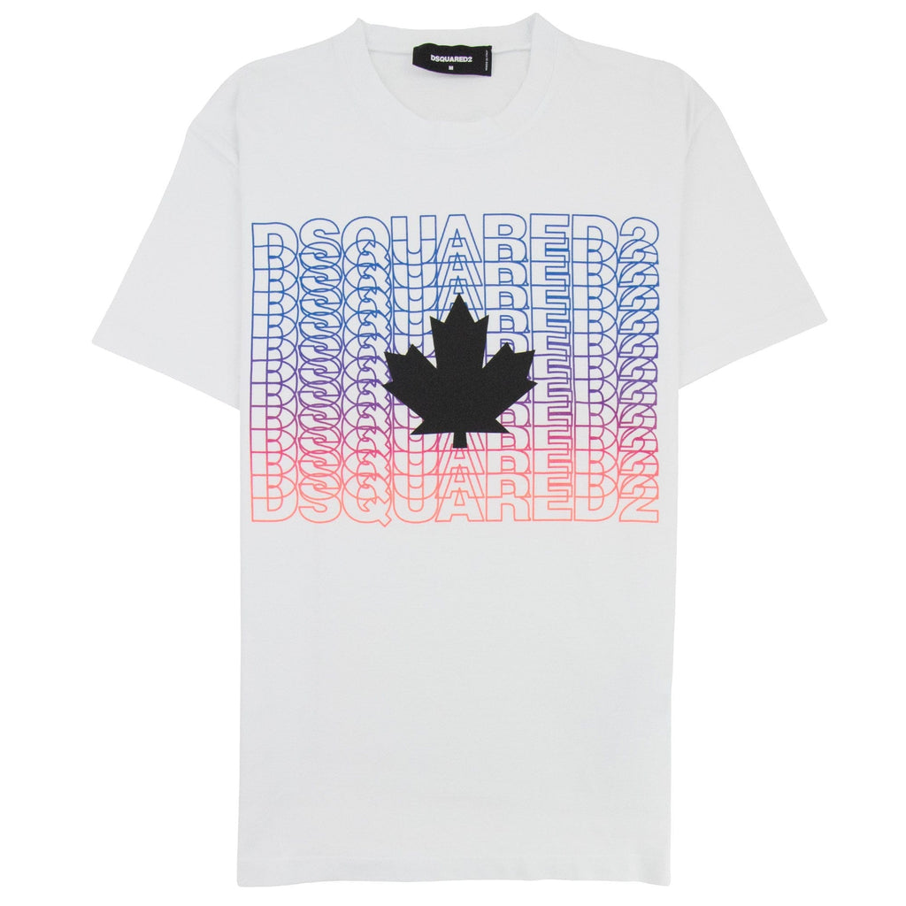 Dsquared2 Multi Logo T Shirt White 100