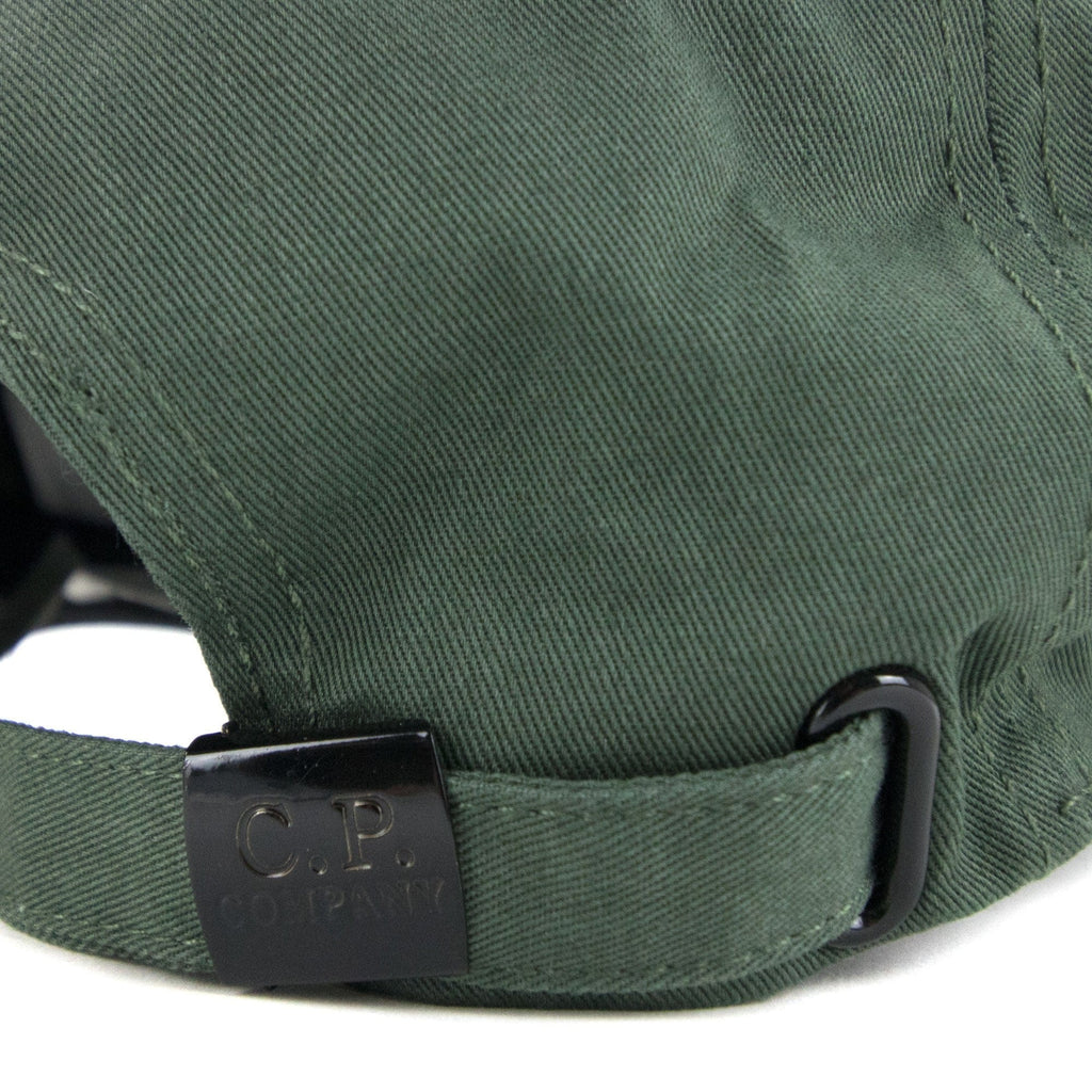 Cp Company Embroidered Logo Cap Green 668