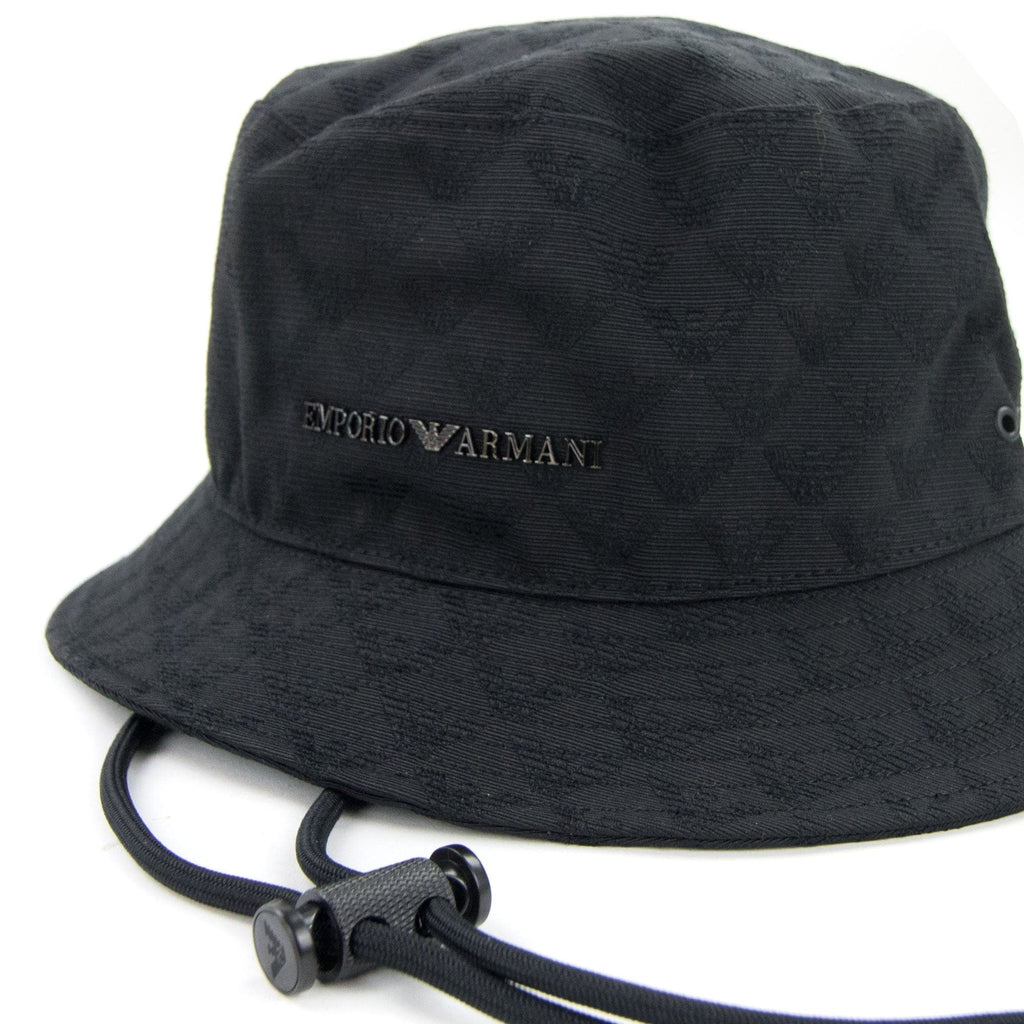 Emporio Armani Eagle Jacquard Hat Black