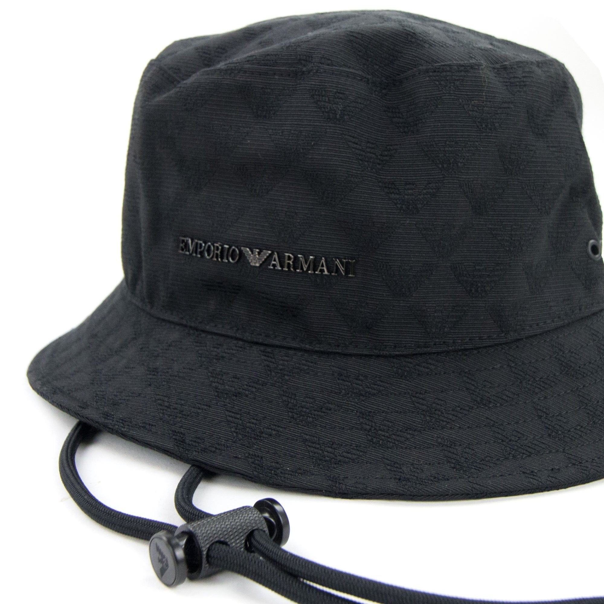 Emporio Armani Eagle Jacquard Hat Black