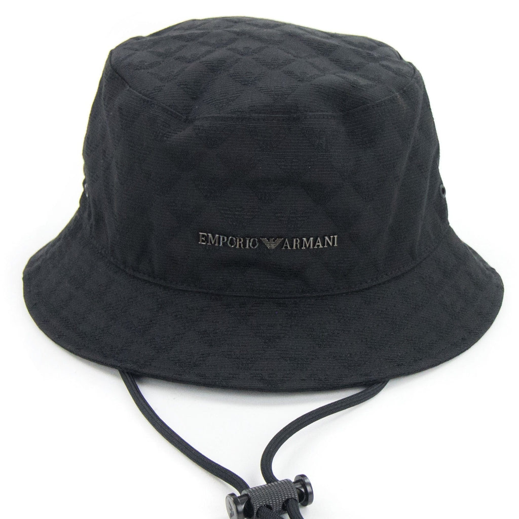 Emporio Armani Eagle Jacquard Hat Black