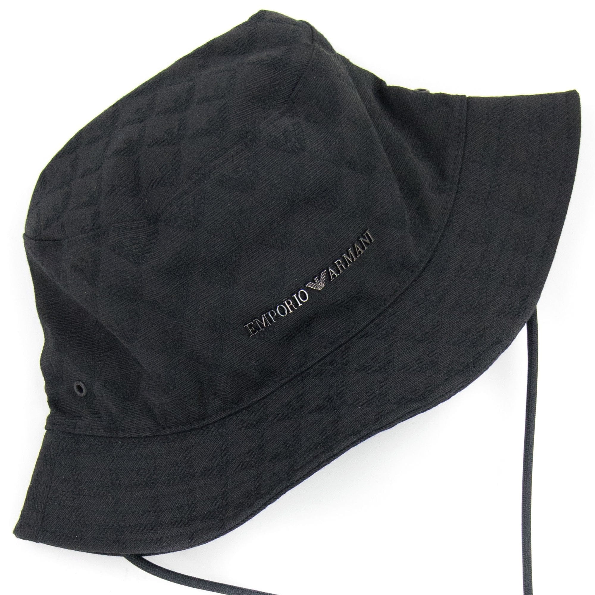 Emporio Armani Eagle Jacquard Hat Black