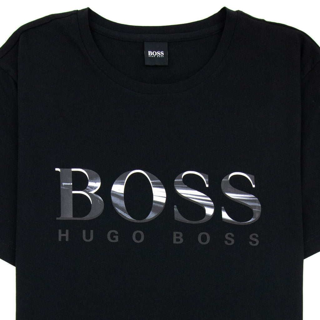 Hugo Boss Tee 3 Logo T Shirt Black 001