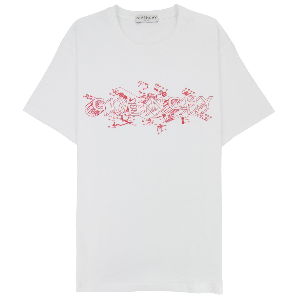 Givenchy Givenchy Schematics T-shirt White