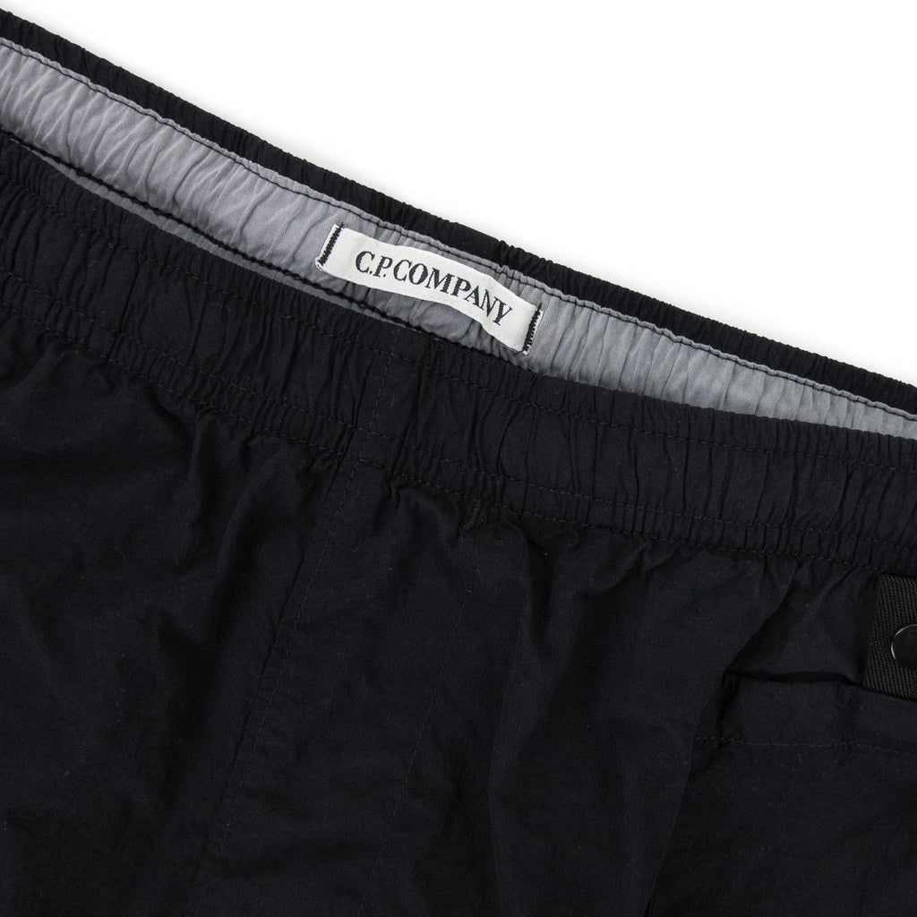 Cp Company Flatt Nylon Garment Dyed Lens Swim Shorts Black 999